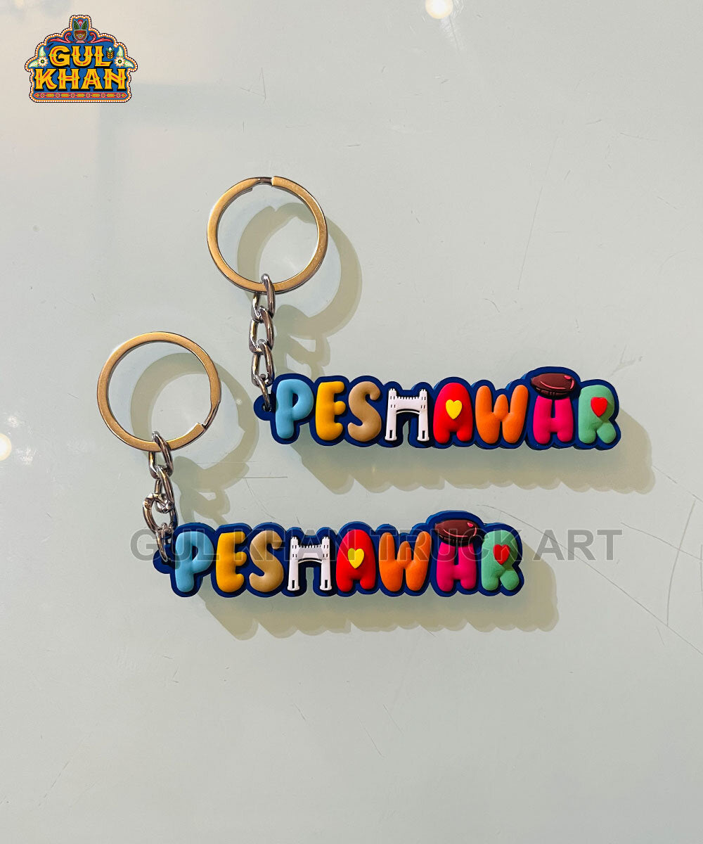 Peshawar Premium Rubber Key Chain