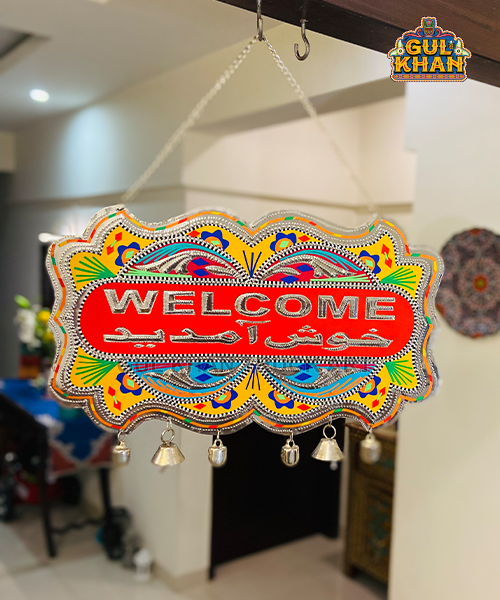 Red & Yellow Truck Art Wall Hanging