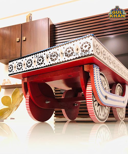Tray with moving Wheels 002 - Gul Khan Truck Art