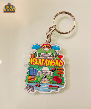 Islamabad Premium Acrylic Key Chain - Gul Khan Truck Art
