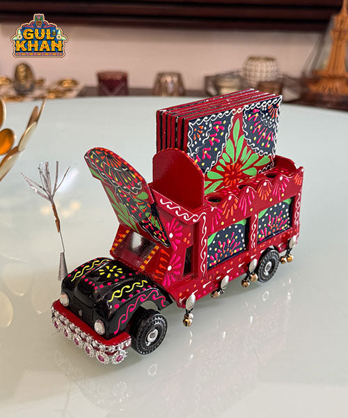 Cone Art Red Coaster & Truck Set Design