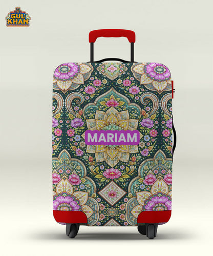 Colorful Mandala Art Trolley Bag Cover ( Customizable )