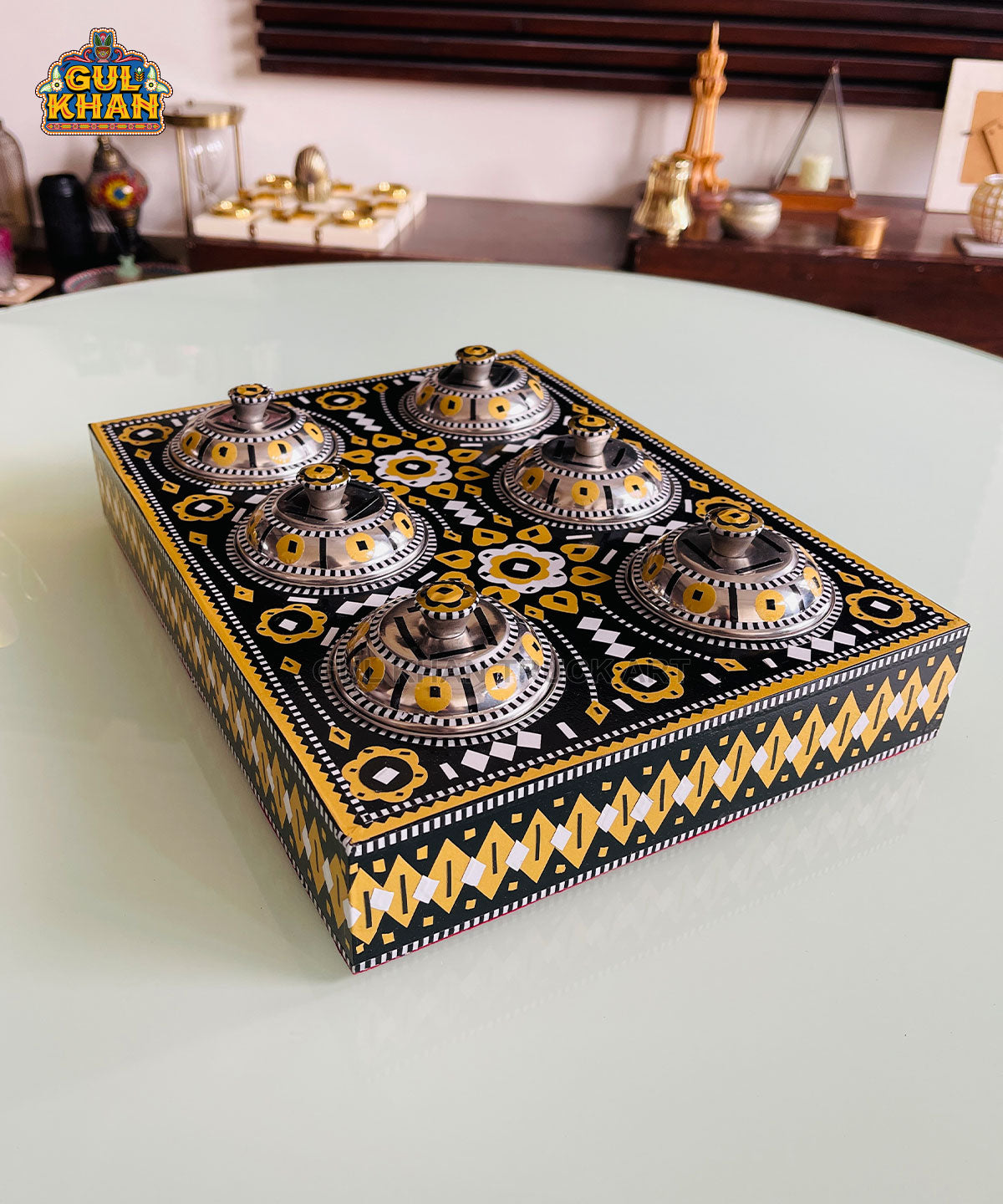 Royal Sunset Noir Truck Art Six Partition Tray