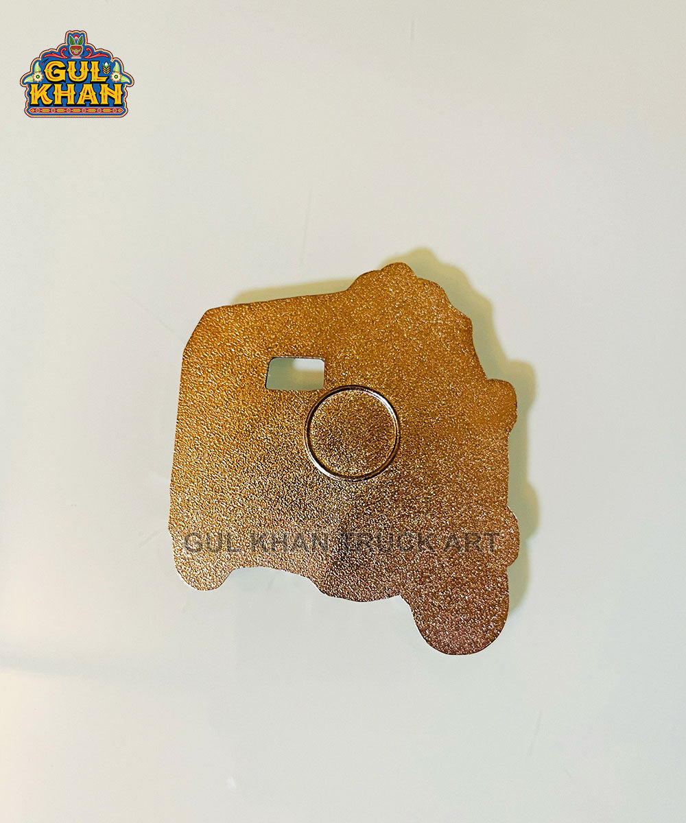 Rickshaw Metal Diecast Truck Art Fridge Magnet