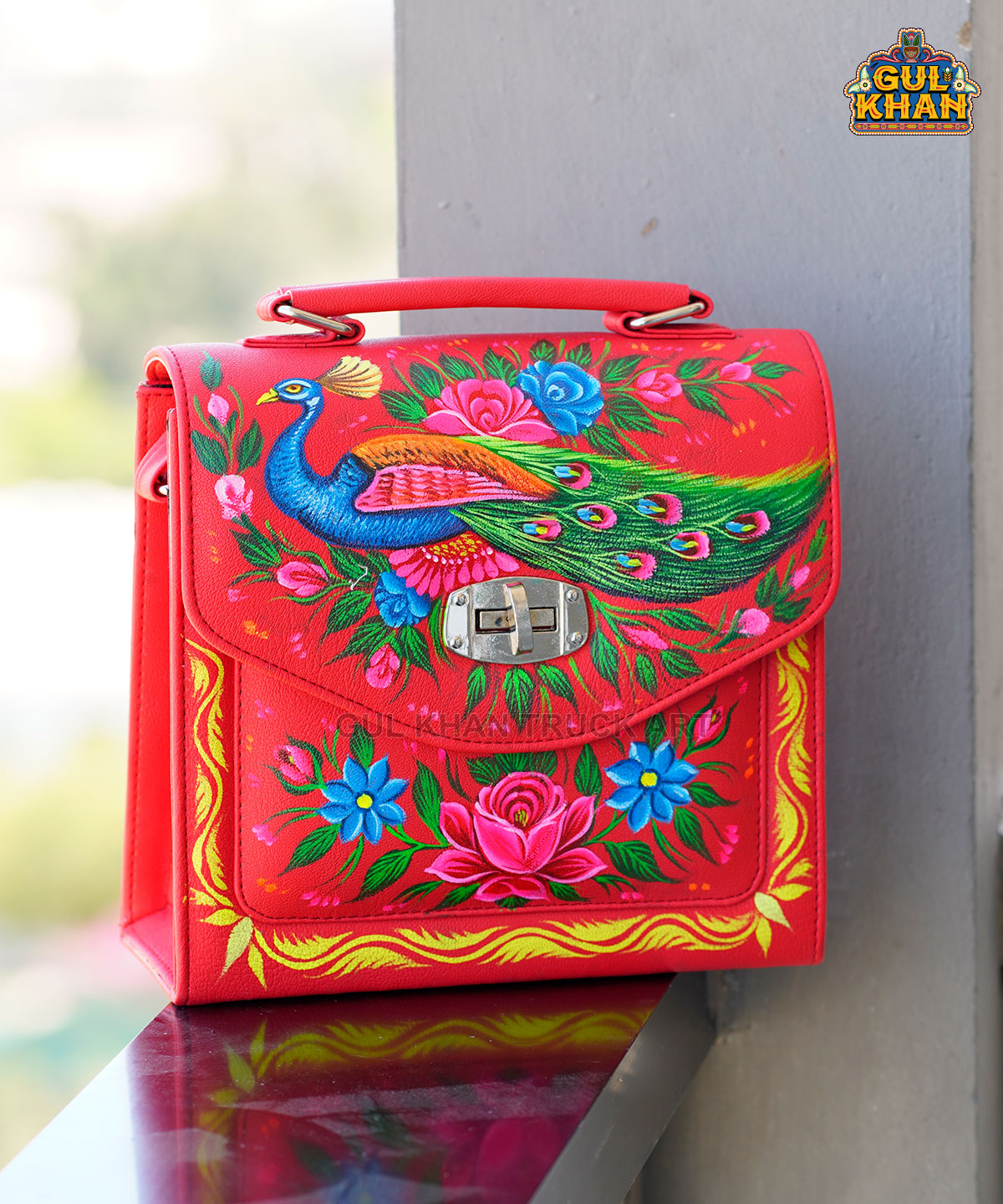 Handpainted Handbag 1016 - Gul Khan Truck Art