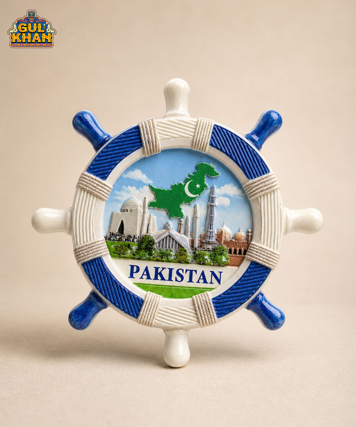 Gul Khan Pakistan Icon Magnet – Pakistan Map
