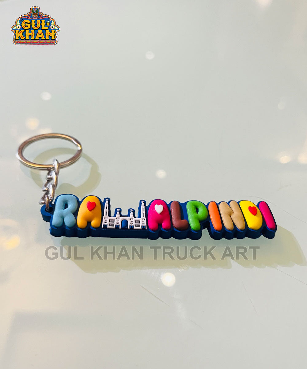 Rawalpindi Premium Rubber Key Chain