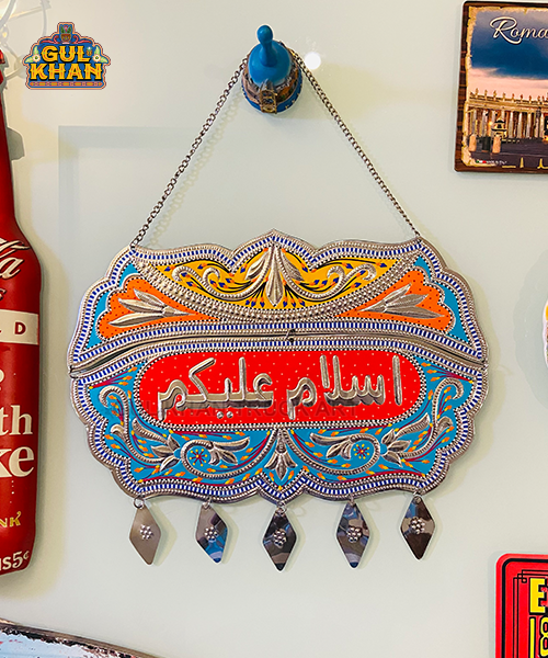 Gray & White Truck Art Wall Hanging