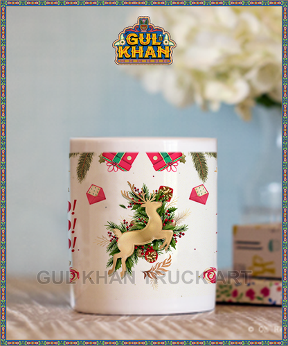 Printed Ceramic Mug 105 - Gul Khan Truck Art