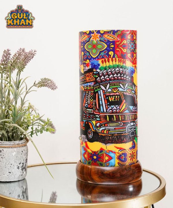 Bus W11 Printed Design Acrylic Lamp - Gul Khan Truck Art
