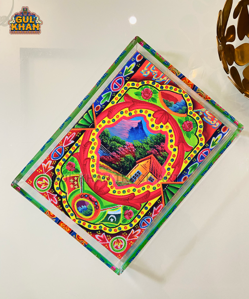 Acrylic Digital Tray 00022 - Gul Khan Truck Art