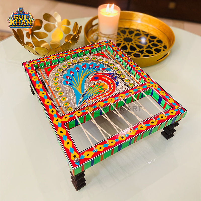 Charpai Chamakpatti Tray 01 - Gul Khan Truck Art