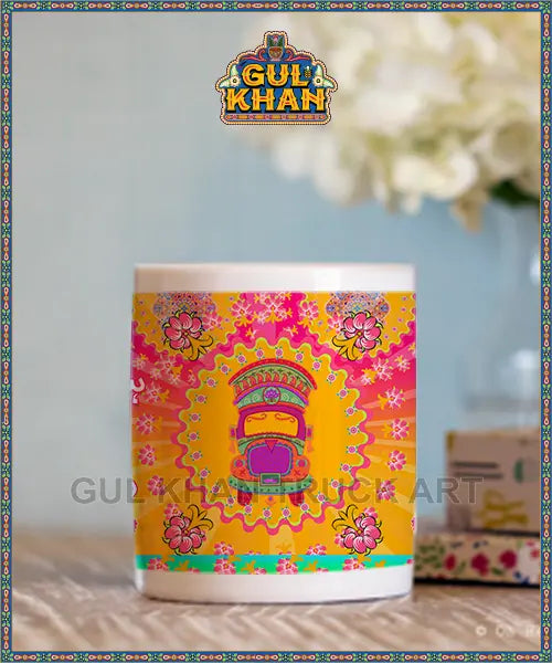 Printed Ceramic Mug 1256 - Gul Khan Truck Art