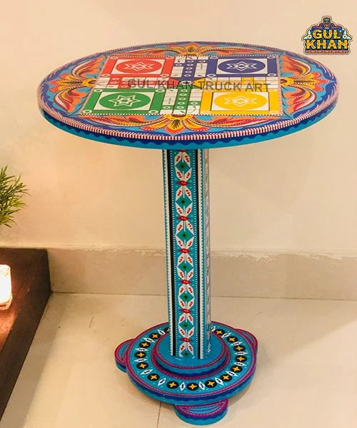 Coffee Table (Ludo Pattern) 104 - Gul Khan Truck Art