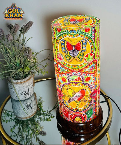 Leopard Design Printed Acrylic Lamp - Gul Khan Truck Art
