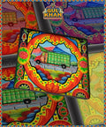Green Truck Printed Coaster Design - Gul Khan Truck Art