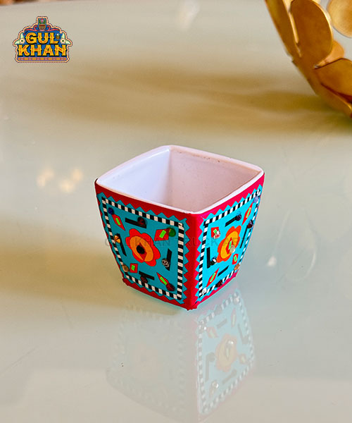 Indoor Flower Pot Design 06 (Chamakpatti Handmade)