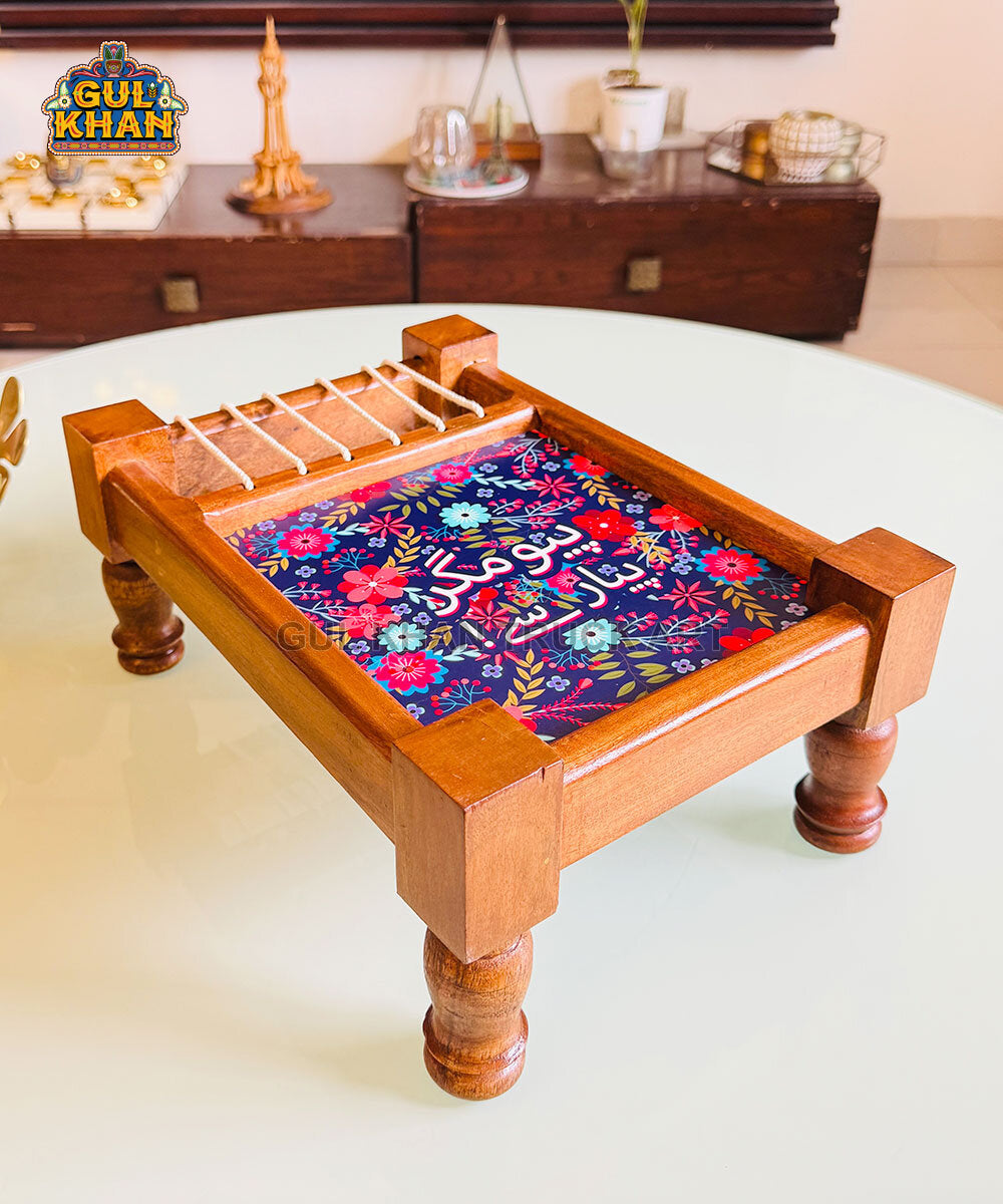 Piyo Magar Pyaar Se Charpai Printed Design