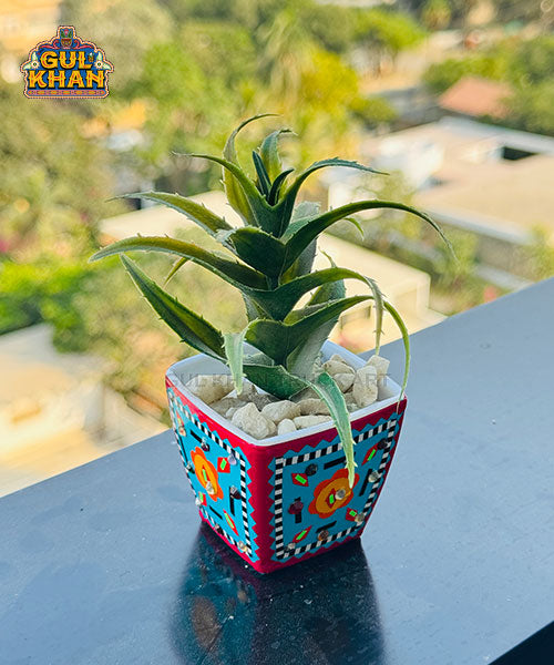 Indoor Flower Pot Design 06 (Chamakpatti Handmade)