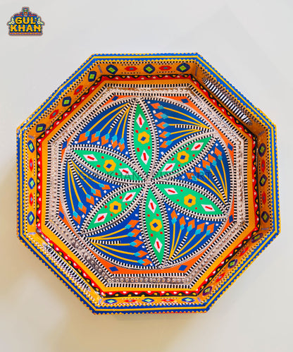 Multicolor Truck Art Decorative Tray