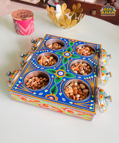 Six Partition Tray 0060 - Gul Khan Truck Art