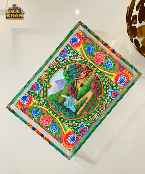 Acrylic Digital Tray 00026 - Gul Khan Truck Art