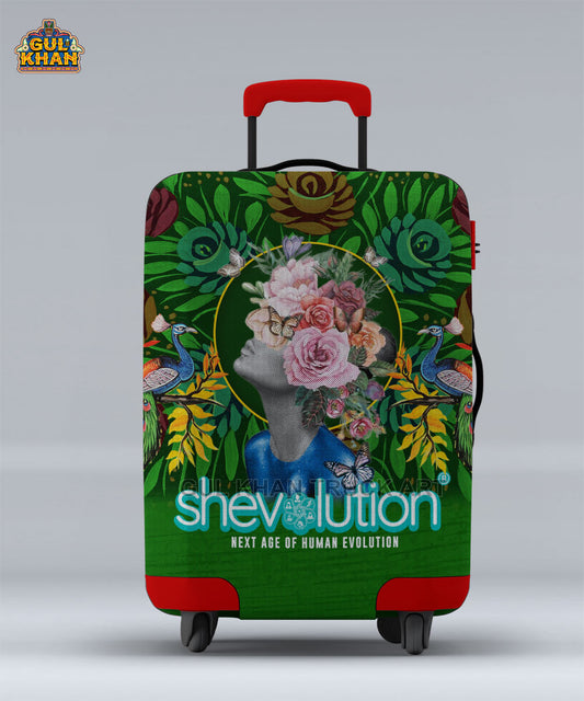 Shevolution  Trolley Bag Cover ( Customizable )