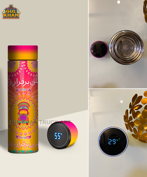Printed Travel Bottle 007 - Gul Khan Truck Art
