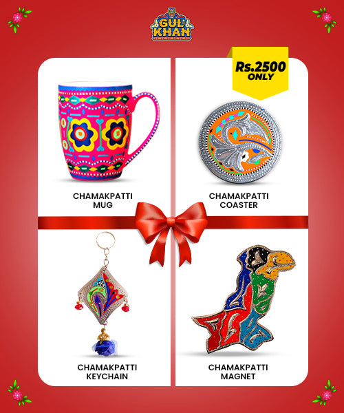 Desi Truck Art Gift Set (Mug, Coasters, Keychain & Magnet)