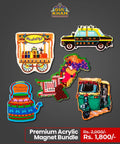 Premium Acrylic Magnet Value Bundle 02 - Gul Khan Truck Art