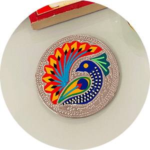 Metal Chamakpatti Tea Coasters