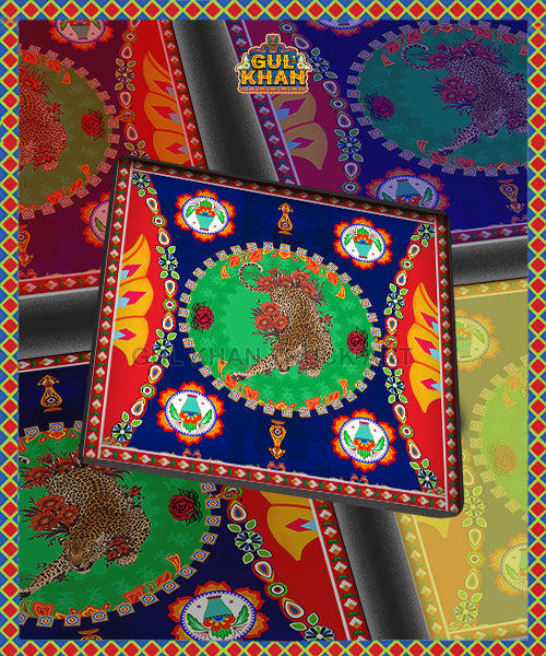 Lagti Hu Pretty Like A Jaleebi Printed Coaster Design - Gul Khan Truck Art