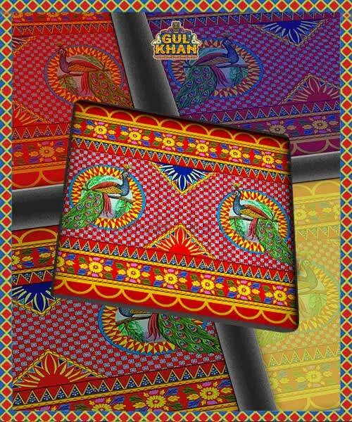 Peacock Printed Truck Art Coaster Design