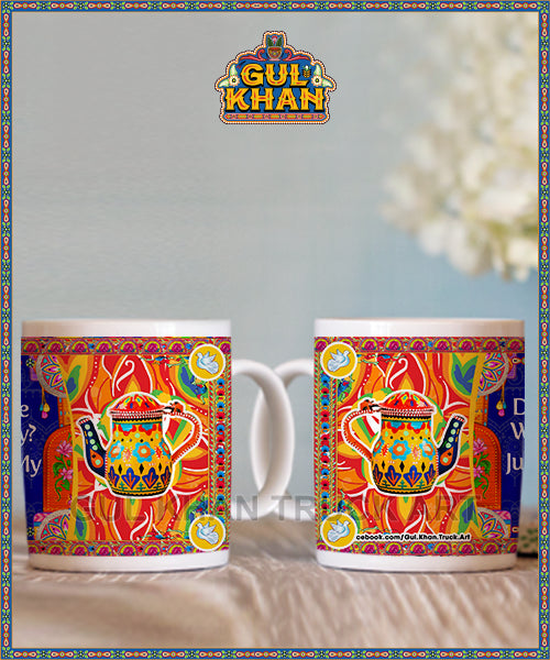 Printed Ceramic Mug 202021 - Gul Khan Truck Art