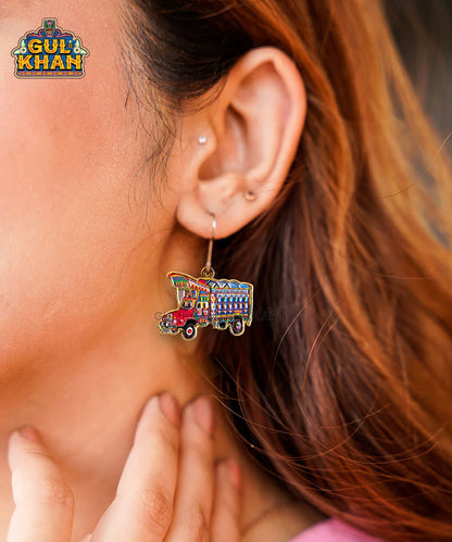 Truck Metal Ear Rings - Gul Khan Truck Art