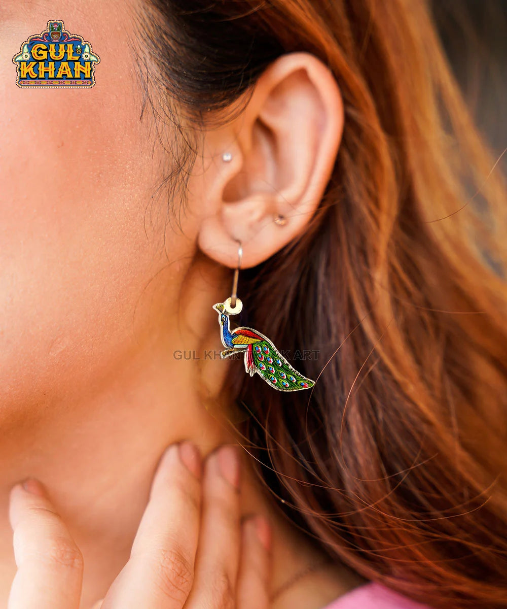 Earing-Website-peacock - Gul Khan Truck Art