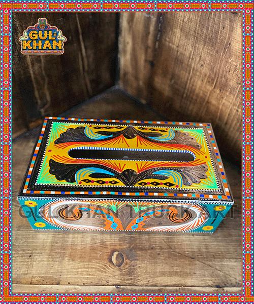 Chamakpatti Tissue Box Design 11134 - Gul Khan Truck Art