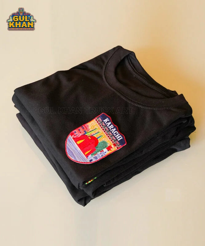 Karachi Embroidered Monogram T-Shirt