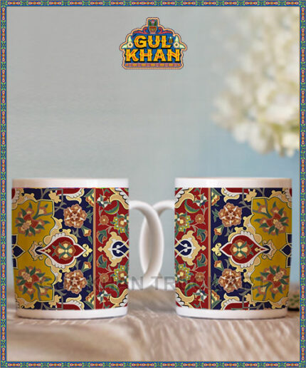 Persian Artisan Edition Printed Ceramic Mug 04 ( Customizable ) - Gul Khan Truck Art