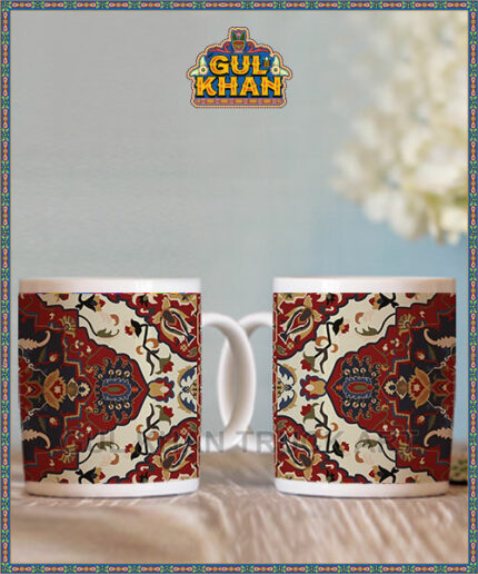 Persian Artisan Edition Printed Ceramic Mug 01 ( Customizable ) - Gul Khan Truck Art
