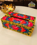 Handpainted Tissue Box Design 11137