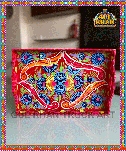 Tray (Wooden Hand Painted) Design 0040