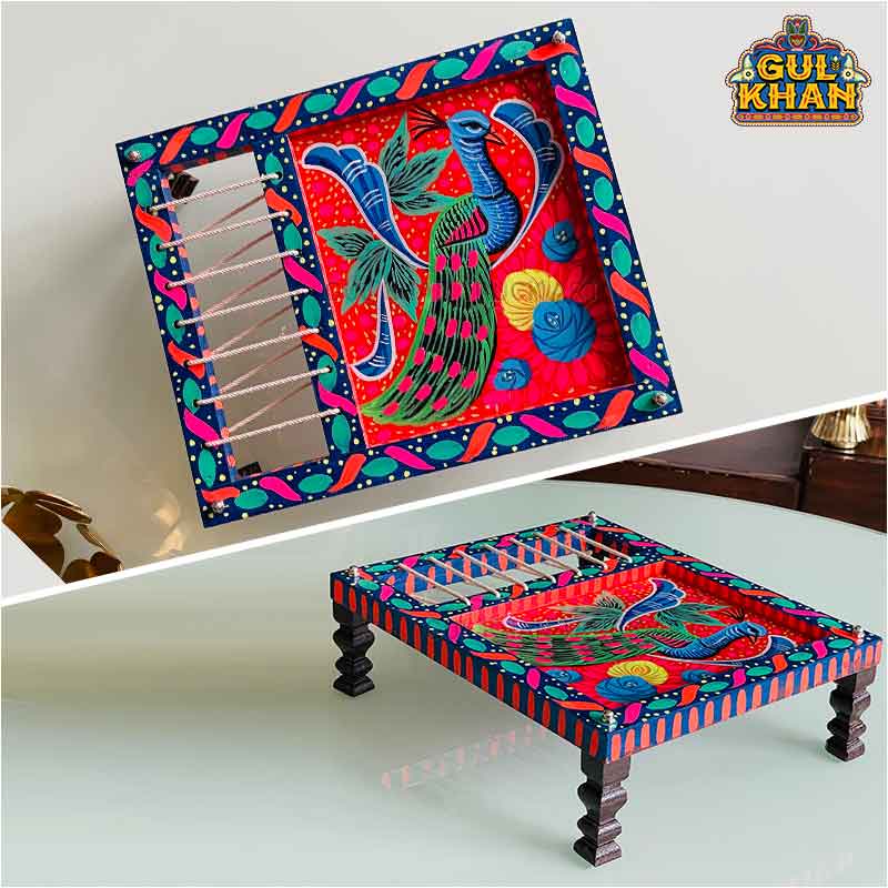Charpai Handpainted Tray 0061