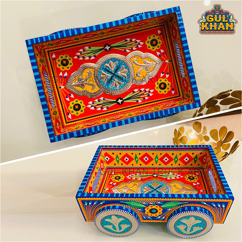 Tray on Wheels 11118 - Gul Khan Truck Art