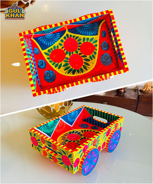 Tray on Wheels (Handpainted) 11120