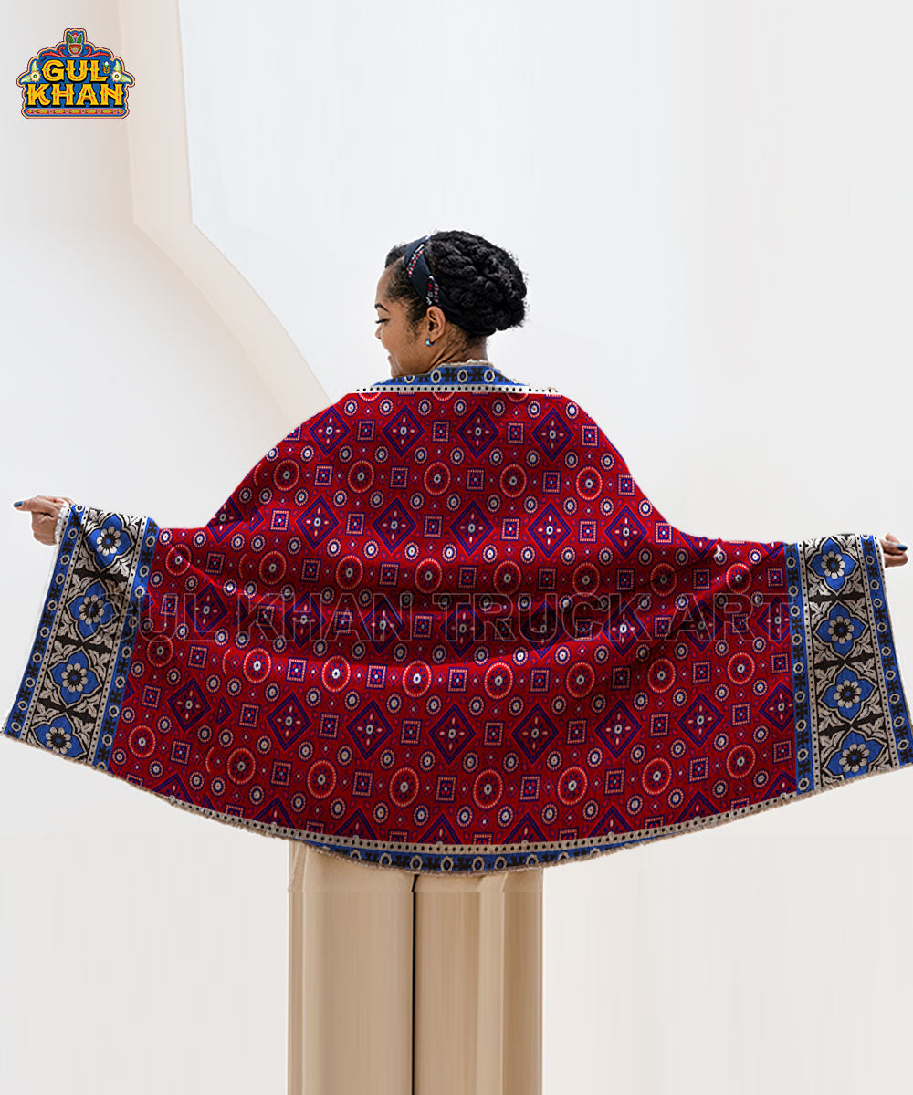 Ajrak Printed Truck Art Shawls - Gul Khan Truck Art
