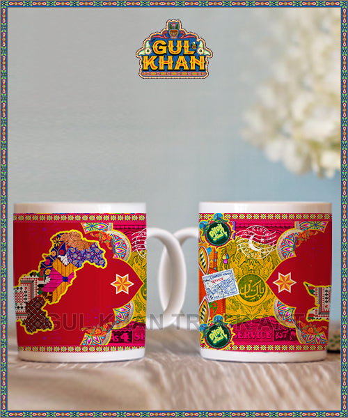 Printed Ceramic Mug 202032 - Gul Khan Truck Art