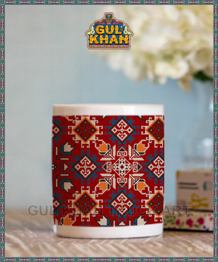 Persian Artisan Edition Printed Ceramic Mug 03 ( Customizable ) - Gul Khan Truck Art