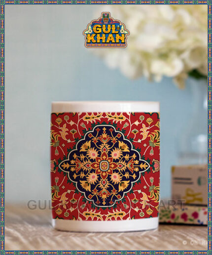 Persian Artisan Edition Printed Ceramic Mug 02 ( Customizable ) - Gul Khan Truck Art