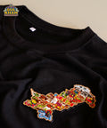 Map Rubber Patch T-Shirt - Gul Khan Truck Art